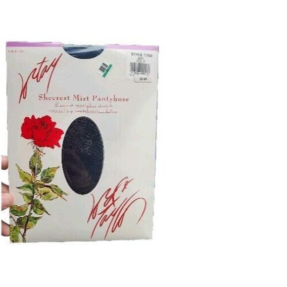 New Lord & Taylor Sheerest Mist Pantyhose Navy Size B Style #1700 Vintage Hose - Picture 1 of 5